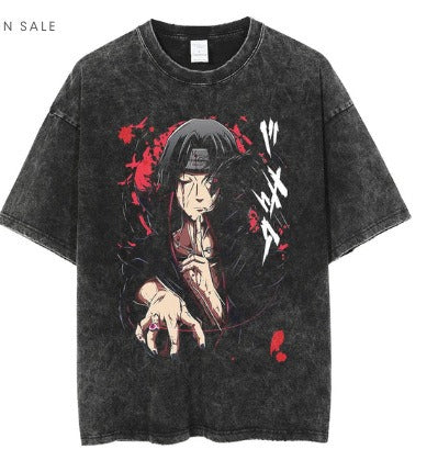 Anime Baki Haman Tshirts Harajuku Vintage 100% Cotton 2024 New Washed T Shirt For Men Hip Hop Streetwear Oversize T-shirt